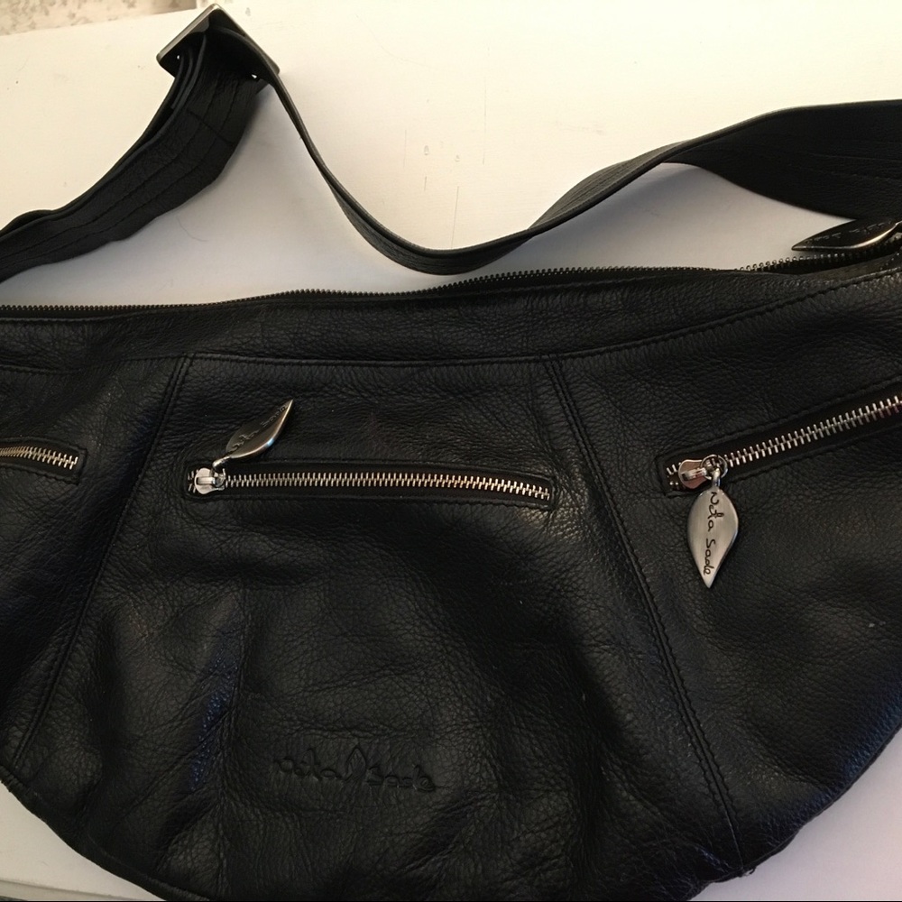 Gorgeous Neta Sade Leather Hobo Bag